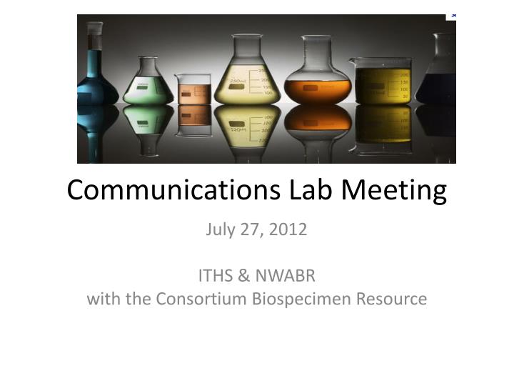 communications lab meeting