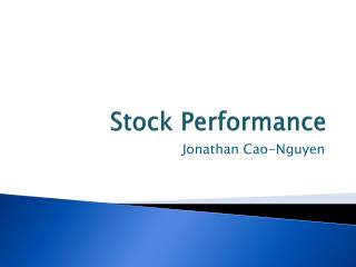 stock performance