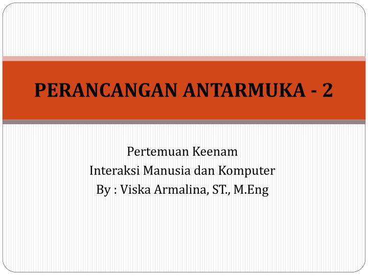 perancangan antarmuka 2