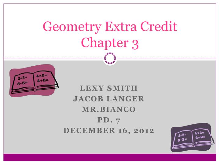 geometry extra credit chapter 3