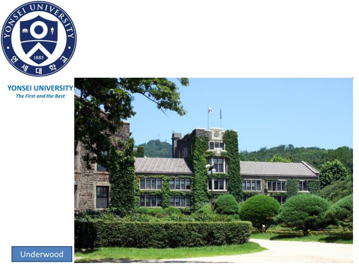 yonsei university the first and the best