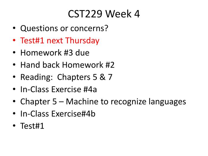 cst229 week 4