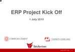 ERP Project Kick Off - slide 1