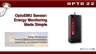 OptoEMU Sensor: Energy Monitoring Made Simple