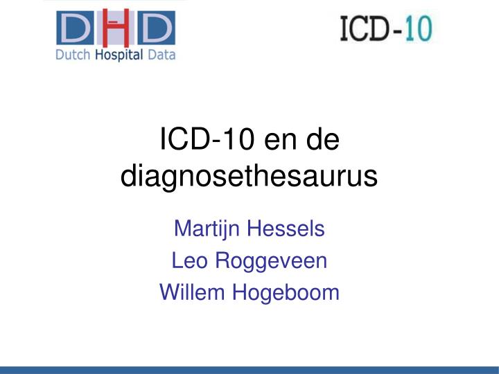 icd 10 en de diagnosethesaurus