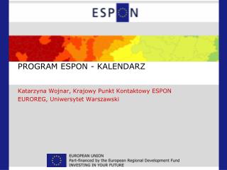 program espon kalendarz