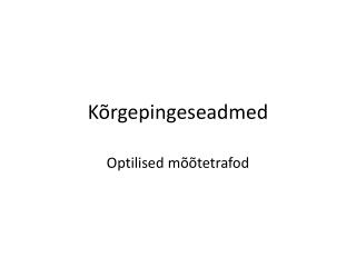k rgepingeseadmed