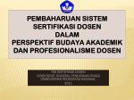 TIM SERTIFIKASI DOSEN - slide 1