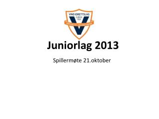 juniorlag 2013