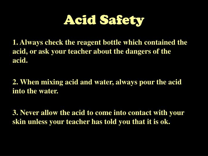 acid safety