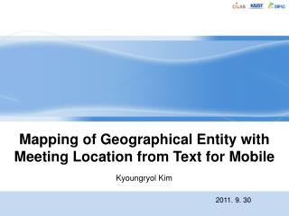Mapping of Geographical Entity with Meeting Location from Text for Mobile