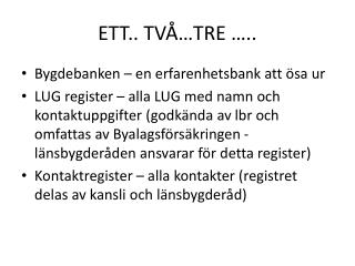 ett tv tre