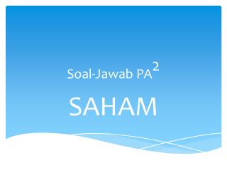 soal jawab pa 2