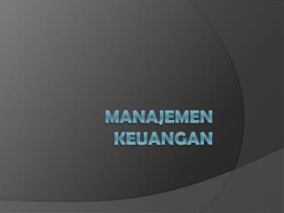 manajemen keuangan