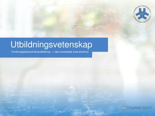 utbildningsvetenskap
