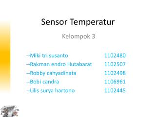 sensor temperatur