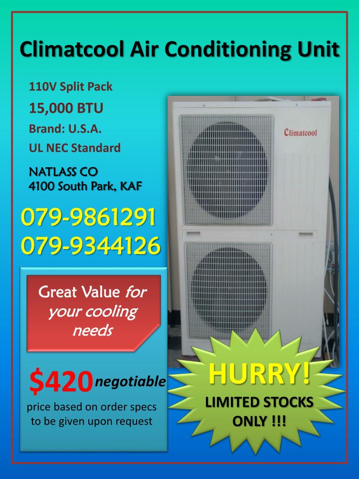 climatcool air conditioning unit