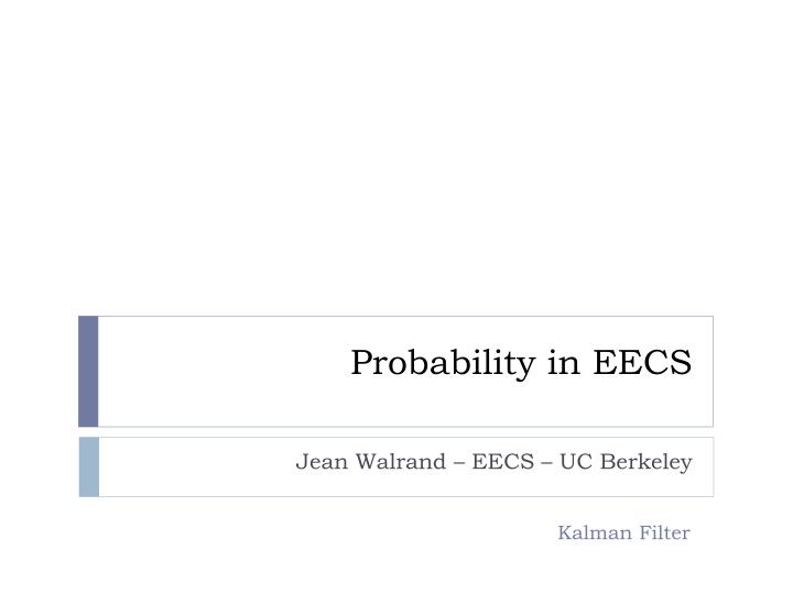 probability in eecs