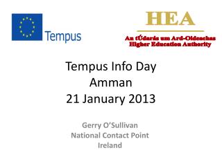 Tempus Info Day Amman 21 January 2013