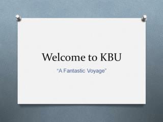 Welcome to KBU