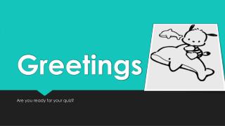 greetings