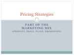 Pricing Strategies - slide 1