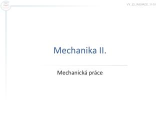 mechanika i i
