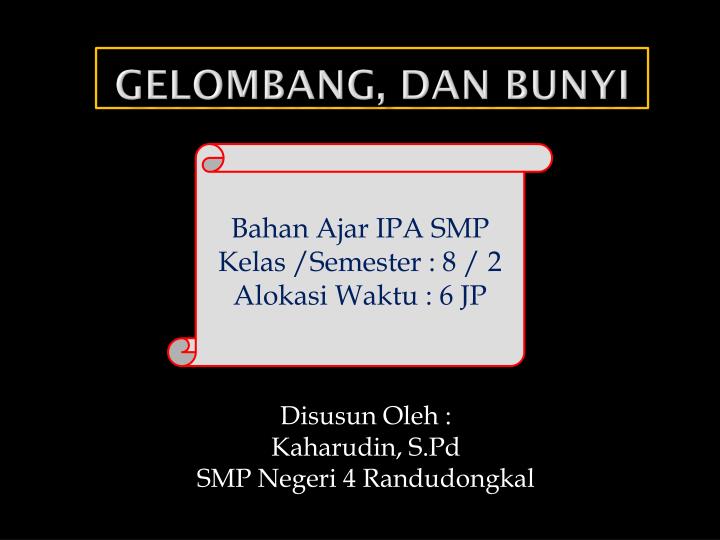 gelombang dan bunyi