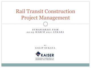 Rail Transit Construction Project Management