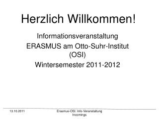 herzlich willkommen