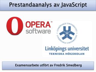 prestandaanalys av javascript