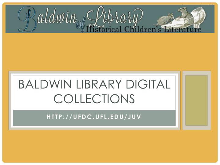 baldwin library digital collections