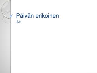 p iv n erikoinen