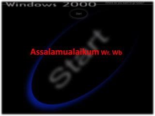 assalamualaikum wr wb
