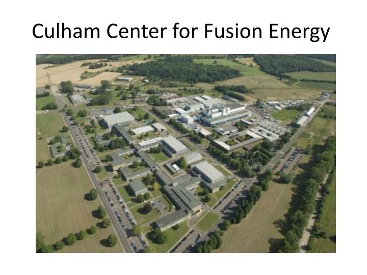 culham center for fusion energy