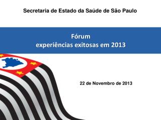 f rum experi ncias exitosas em 2013