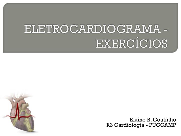 eletrocardiograma exerc cios