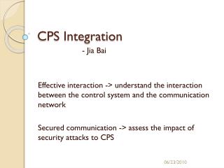 CPS Integration