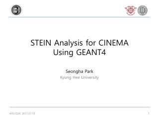 STEIN Analysis for CINEMA Using GEANT4