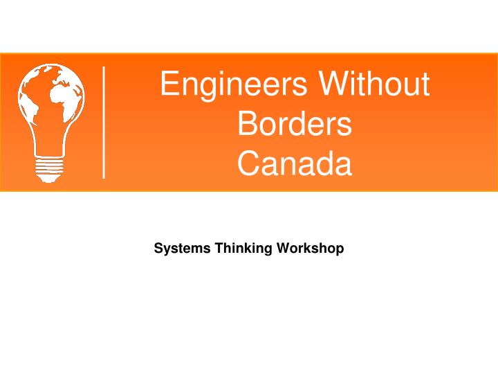 engineers without borders canada