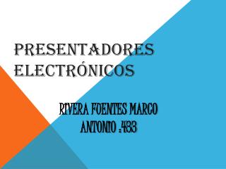 presentadores electr nicos