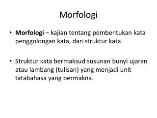 morfologi