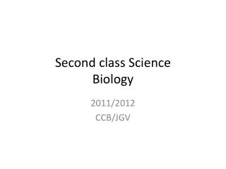 Second class Science Biology