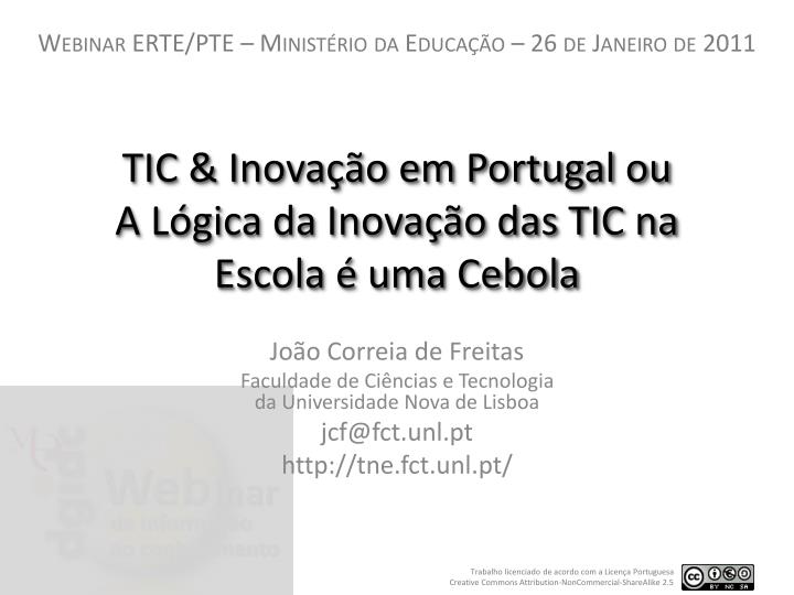 tic inova o em portugal ou a l gica da inova o das tic na escola uma cebola
