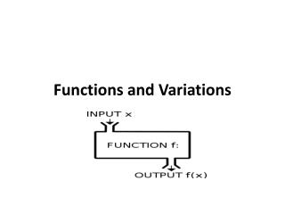 Functions and Variations