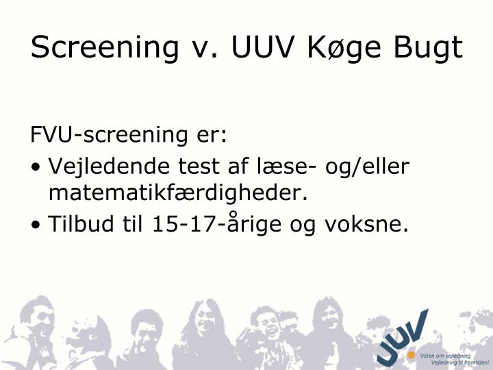 screening v uuv k ge bugt