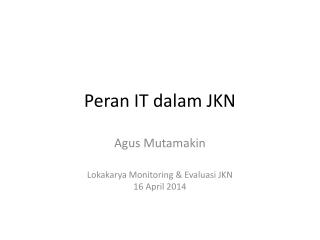 peran it dalam jkn