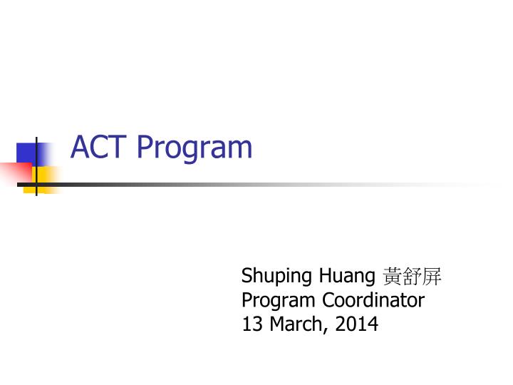 act program