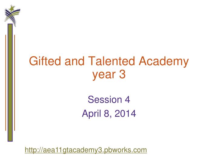 gifted and talented academy year 3