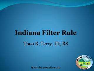 Indiana Filter Rule
